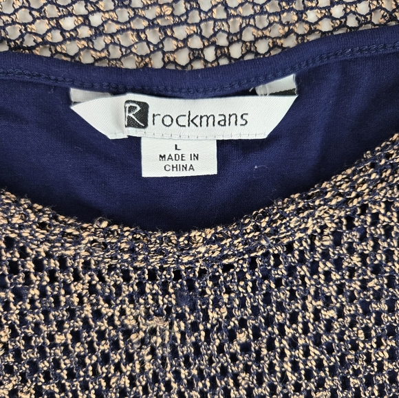 Rockmans Blue & gold short sleeve Blouse - Picture 13 of 14